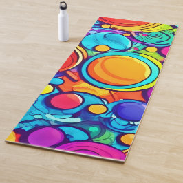 Levendig Abstract Bubbels artwork Yogamat