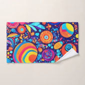 Levendig Abstract Bubble-universum Bad Handdoek (Handdoek)