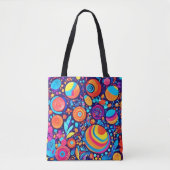 Levendig Abstract Bubble-universum Tote Bag (Voorkant)