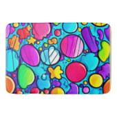 Levendig Abstract Candyland Badmat (Voorkant)