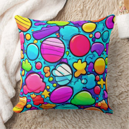 Levendig Abstract Candyland Kussen
