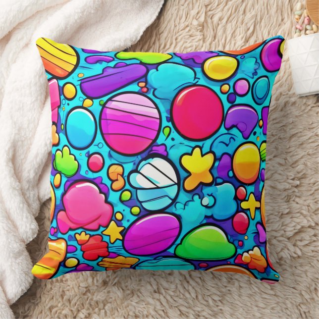 Levendig Abstract Candyland Kussen (Deken)