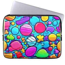 Levendig Abstract Candyland Laptop Sleeve