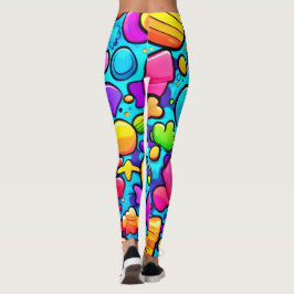 Levendig Abstract Candyland Leggings