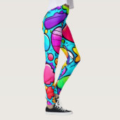 Levendig Abstract Candyland Leggings (Rechts)