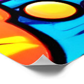 Levendig Abstract Candyland Poster (Hoek)