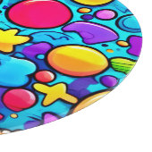 Levendig Abstract Candyland Snijplank (Hoek)
