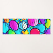 Levendig Abstract Candyland Yogamat (Voorkant (horizontaal))