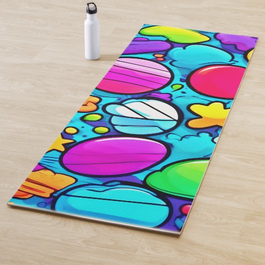 Levendig Abstract Candyland Yogamat (In situ)