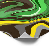 Levendig Abstract Draaiend Ontwerp Poster (Hoek)