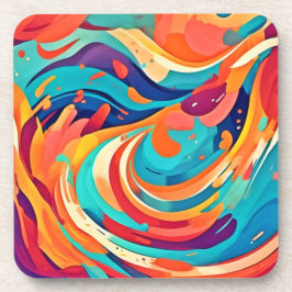 Levendig Abstract Dreamscape Bier Onderzetter