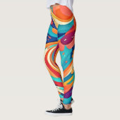 Levendig Abstract Dreamscape Leggings (Links)