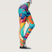 Levendig Abstract Dreamscape Leggings (Rechts)