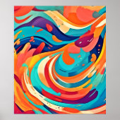 Levendig Abstract Dreamscape Poster (Voorkant)