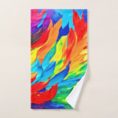 Levendig Abstract expressionisme schilderij Bad Handdoek (Handdoek)