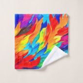 Levendig Abstract expressionisme schilderij Bad Handdoek (Wasdoekje)