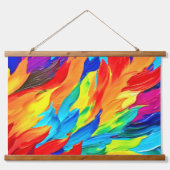 Levendig Abstract expressionisme schilderij Hangend Wandkleed (Voorkant)