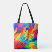 Levendig Abstract expressionisme schilderij Tote Bag (Achterkant)