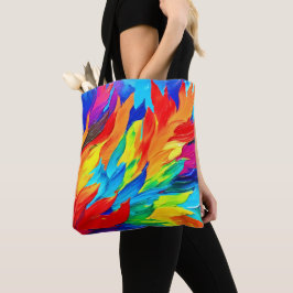 Levendig Abstract expressionisme schilderij Tote Bag