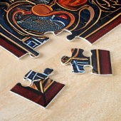 Levendig Abstract Fantasielandschap Legpuzzel (Zijkant)