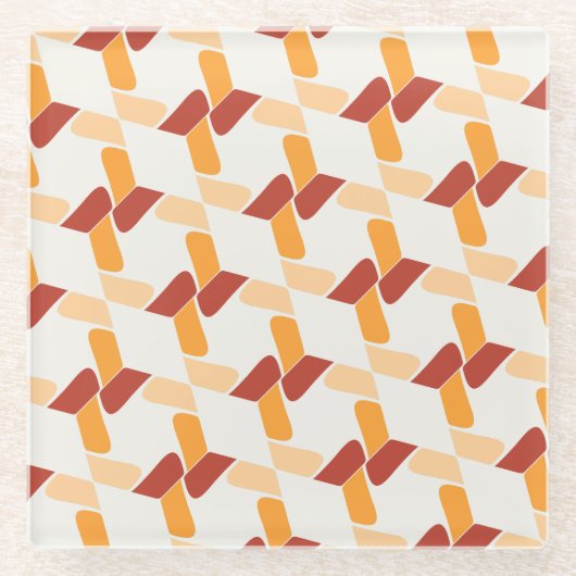 Levendig Abstract Floral Onderzetter (Voorkant)