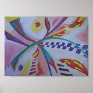 Levendig Abstract Frans Poster door Raphael Сanoss