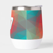 Levendig Abstract Geometrisch Eigen Merk (Links)