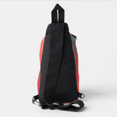Levendig Abstract Geometrisch Eigen Merk Sling Bag (Achterkant)