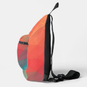 Levendig Abstract Geometrisch Eigen Merk Sling Bag (Rechts)