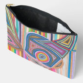 Levendig Abstract Geometrisch Gestreept Patroon Etui (Open)