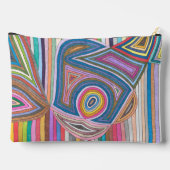 Levendig Abstract Geometrisch Gestreept Patroon Etui (Achterkant)