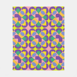 🌈 Levendig Abstract Geometrisch Krachtige Kleur D Fleece Deken