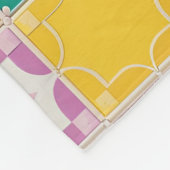 Levendig abstract geometrisch patroon in felle kle fleece deken (Hoek)