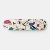 Levendig Abstract geometrisch Schaatsen dek Persoonlijk Skateboard (Horizontaal)