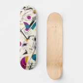 Levendig Abstract geometrisch Schaatsen dek Persoonlijk Skateboard (Voorkant)