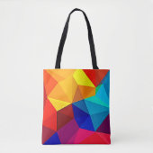 Levendig Abstract Geometrisch Stroomdesign Tote Bag (Voorkant)