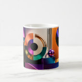 Levendig Abstract Geometrisch Vormgeving Geschenk Koffiemok (Center)
