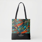 Levendig Abstract gepersonaliseerd Tote Bag (Voorkant)