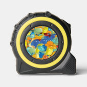 Levendig Abstract Glanzend Patroon Kunst Rolmaat (Voorkant)