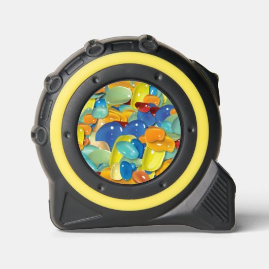 Levendig Abstract Glanzend Patroon Kunst Rolmaat (Voorkant)