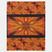 Levendig Abstract Golden Daffodil Boho Design Fleece Deken (Voorkant)