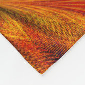 Levendig Abstract Golden Daffodil Boho Design Fleece Deken (Hoek)