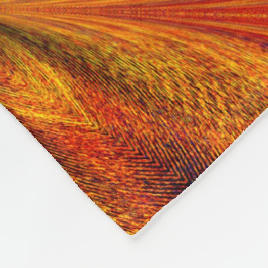 Levendig Abstract Golden Daffodil Boho Design Fleece Deken (Hoek)