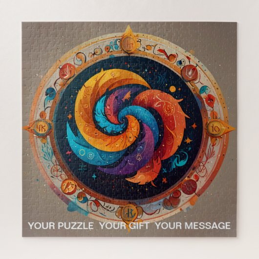 Levendig Abstract hemels sterrenbeeld Dreamscape Legpuzzel (Verticaal)