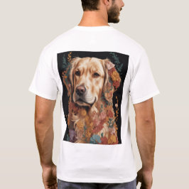 Levendig Abstract hondenportret T-shirt