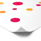 Levendig Abstract kattenportret met kleurrijke sti Poster (Hoek)