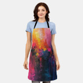 Levendig Abstract kleur Schort (Gedragen)