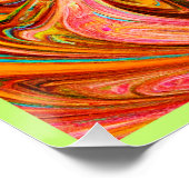 Levendig Abstract kleurenpatroon Perfect Poster (Hoek)