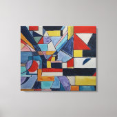 Levendig Abstract landschap door Raphael Canossa Canvas Afdruk (Voorkant)