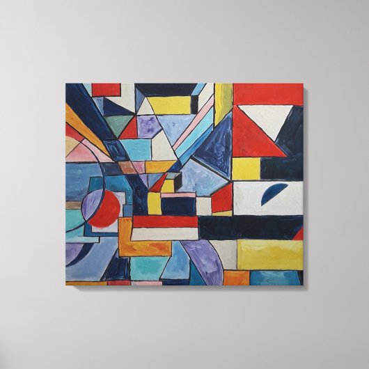 Levendig Abstract landschap door Raphael Canossa Canvas Afdruk (Voorkant)